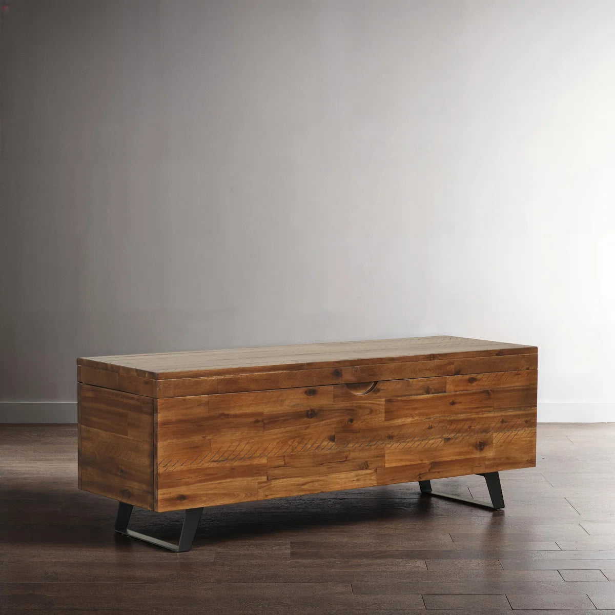 Solid Wood Storage Bench
