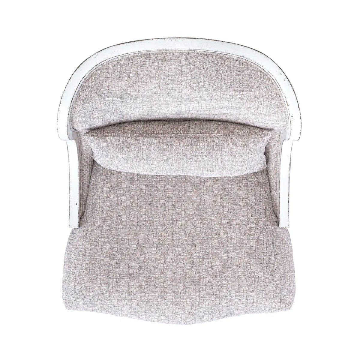Colchester French Country Upholstered Armchair in Textured Linen Fabric