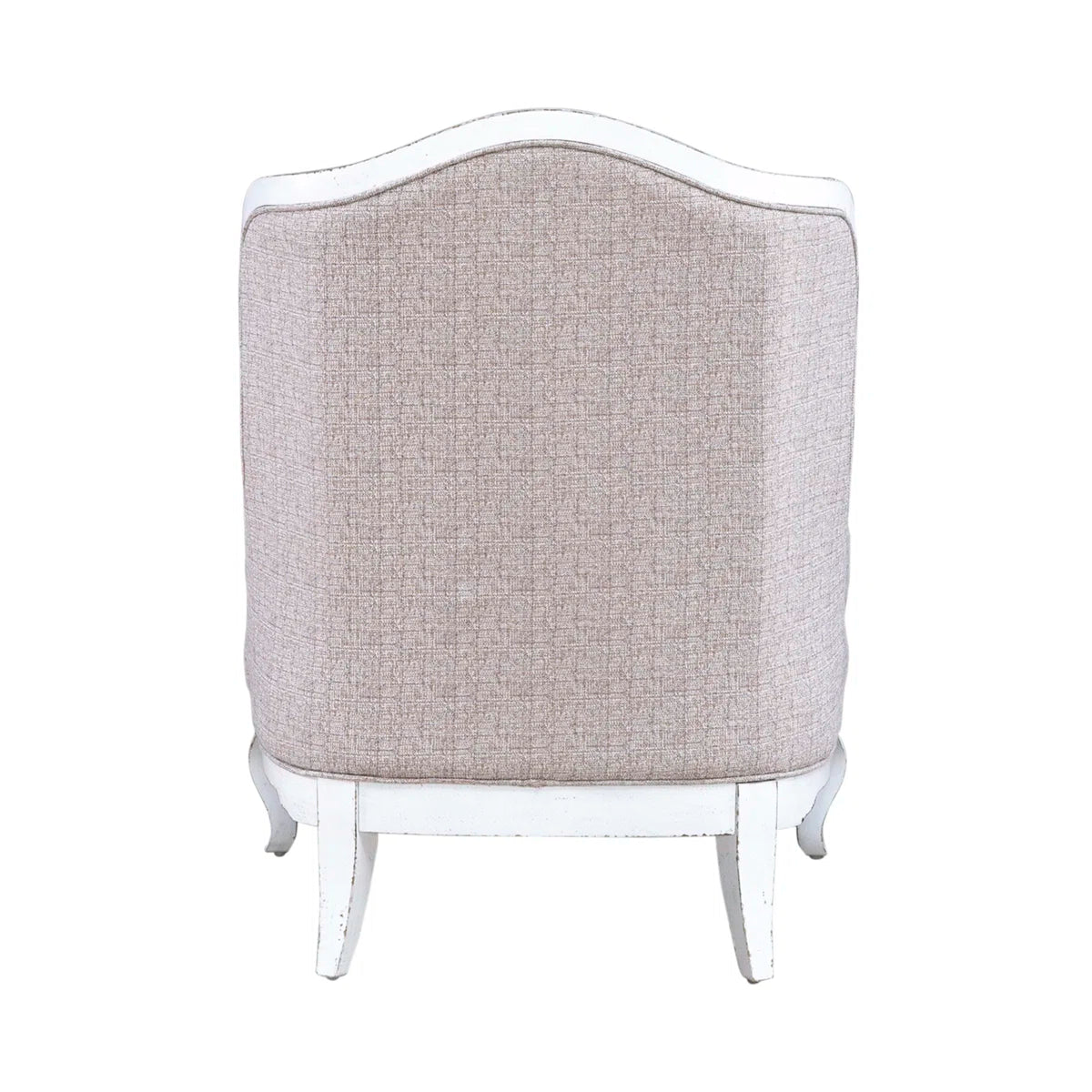 Colchester French Country Upholstered Armchair in Textured Linen Fabric