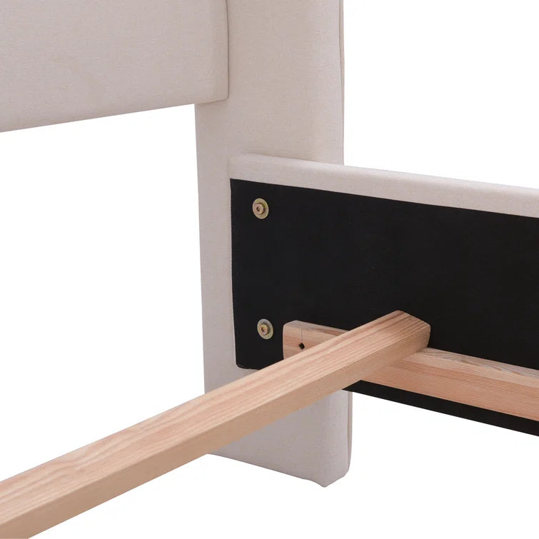 Coleman Upholstered Wingback Bed