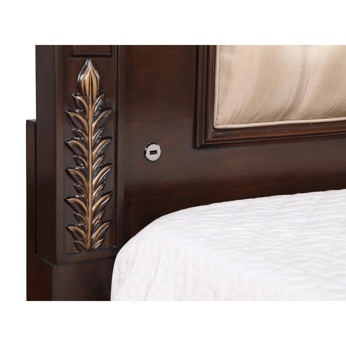 Constantine Wood Panel Bed in Cherry
