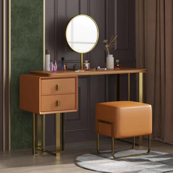 Ethan Vanity dressing table with mirror with stool