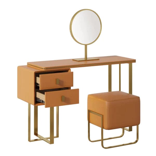 Ethan Vanity dressing table with mirror with stool