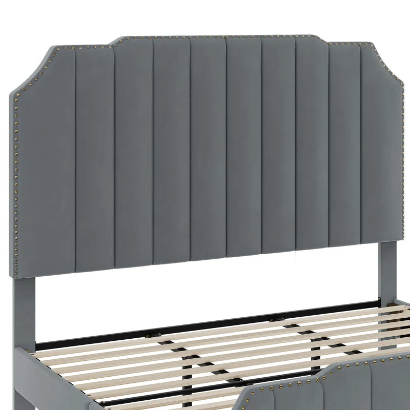 Denysse Upholstered Scalloped Bed