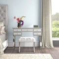 Deshotel Vanity Table for Bedroom with Mirror and Organization