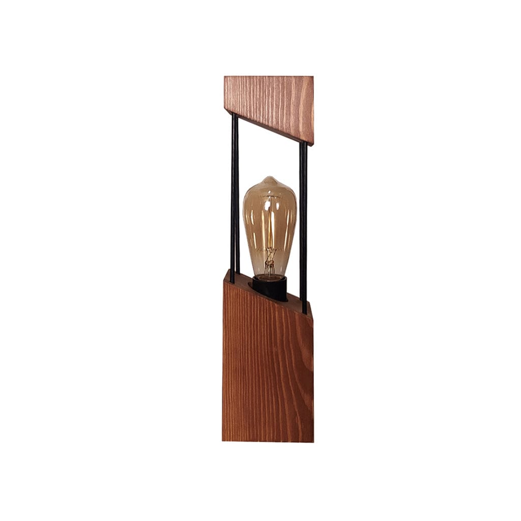 Diagon Wood and Metal Table Lamp (BULB NOT INCLUDED)