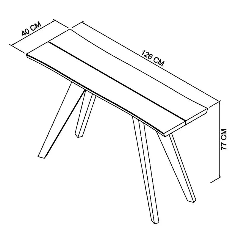 Waylen Solid Wood Console Table