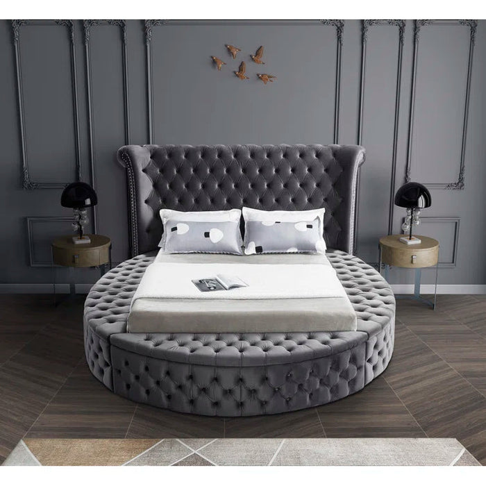 Dorgan_Upholstered_Wingback_Bed.webp Dorgan Upholstered Wingback Bed - Image 1