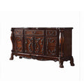 Dresden 7 Drawers Dresser, Cherry Oak Finish