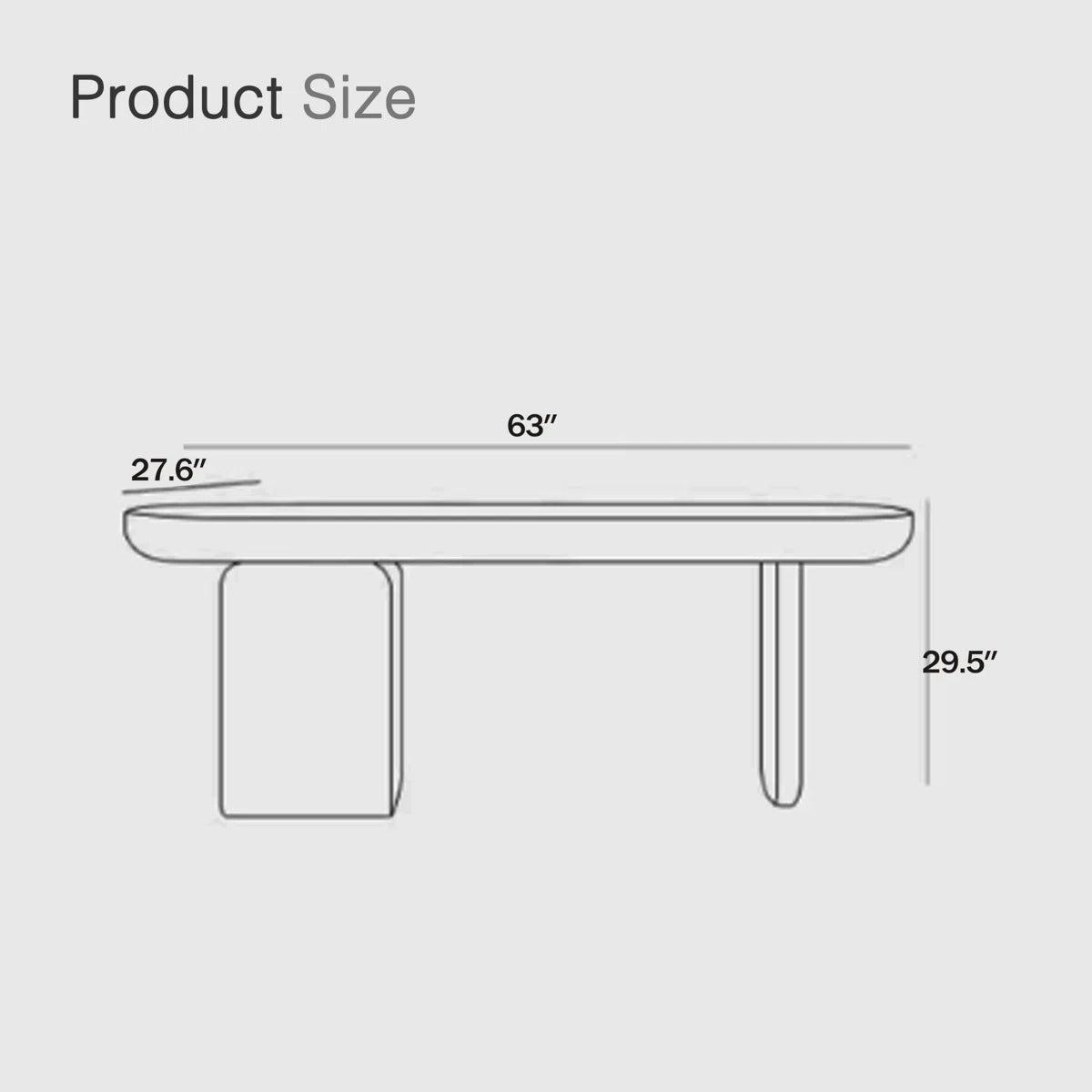 Modern Executive Desk with Reversible Storage Cabinet & Drawer | Off-White Home Office Computer Table