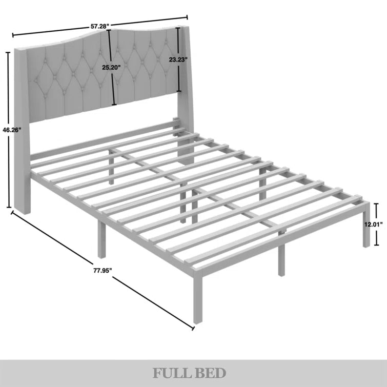 Dwayn Upholstered Wingback Bed