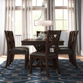 7 - Piece Rubberwood Double Pedestal Dining Set