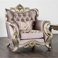 Modern Chesterfield Accent Chair with Deep Button Tufting, Nailhead Trim & Rolled Arms