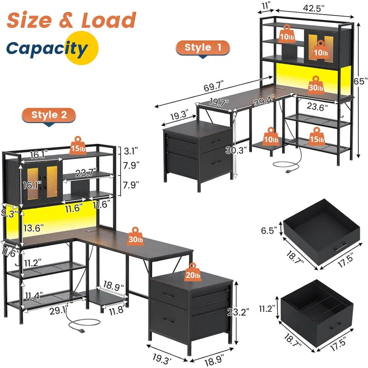 L-Shaped Computer Desk