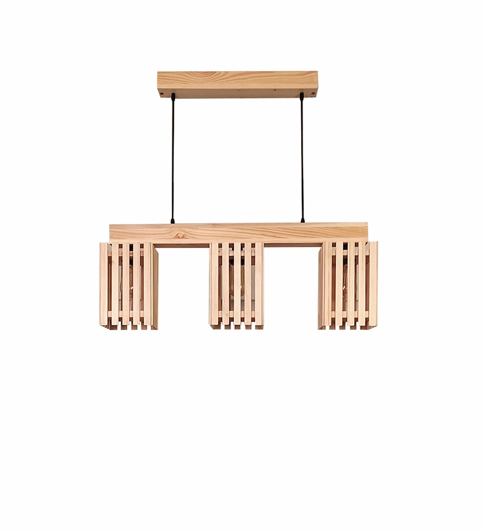 Elegant Beige Wooden Series Hanging Lamp (BULB NOT INCLUDED)