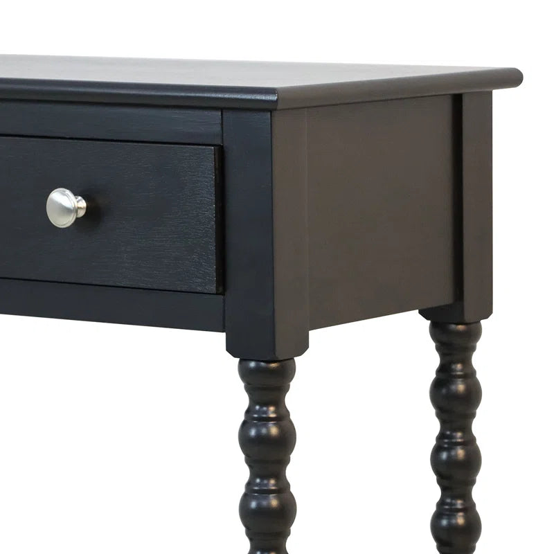 James Console Table For Living Room Furniture, 2 Drawers Wooden Slim Entry Hallway Table