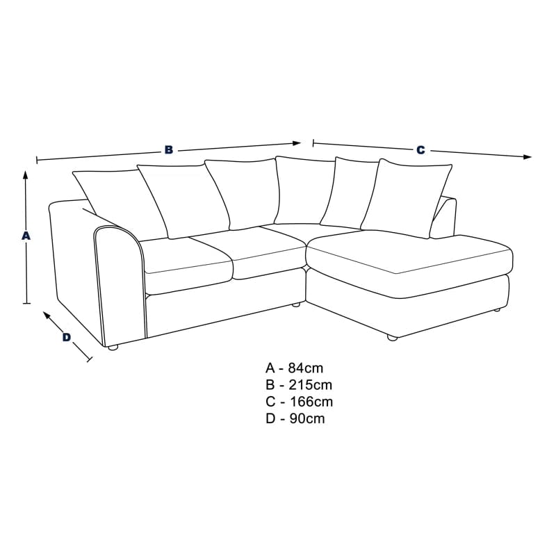 Ellaria 2 - Piece Upholstered Corner Sofa