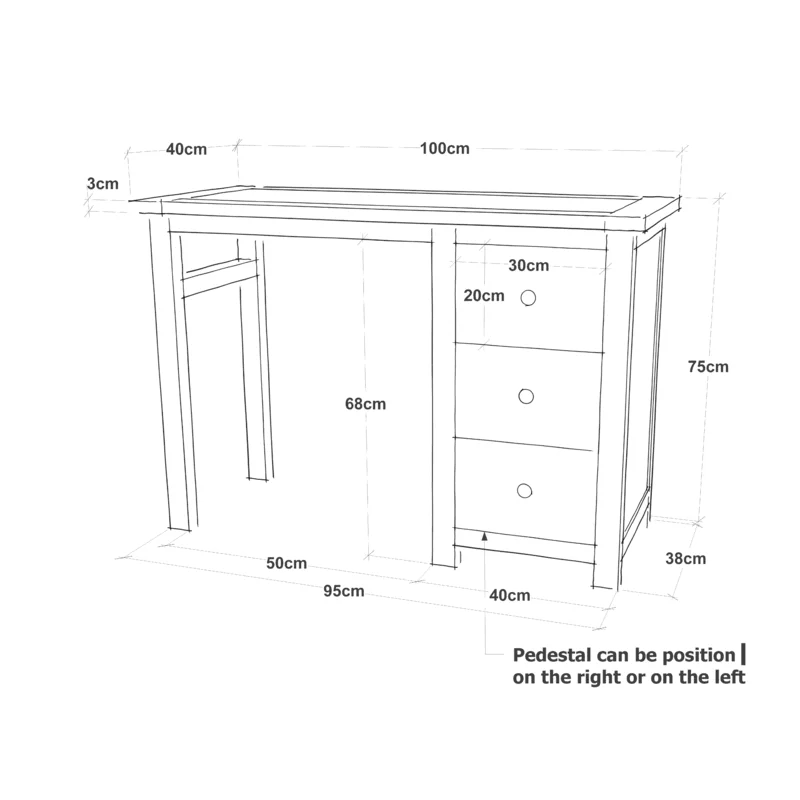 Aada Dressing Table - Ouch Cart 