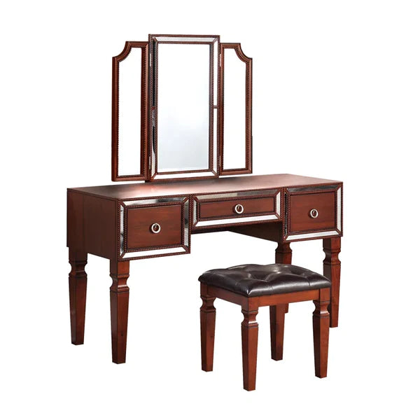 Tan Kim Vanity dressing table with mirror with stool