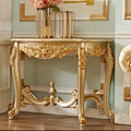 European-style solid wood carved entrance table