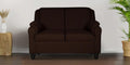 Fabric 2 Seater Sofa In Mahogany Colour
