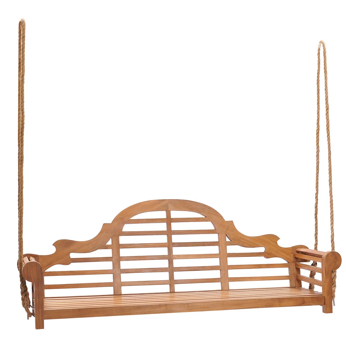 Ouch Cart Teak Wood Lutyens Style Porch Swing – Outdoor Garden Hanging Swing Bench (2-Seater / 3-Seater)