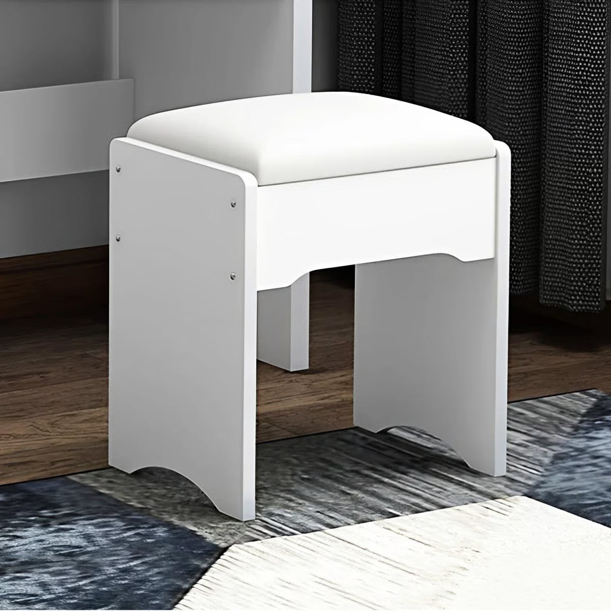 Fashion LED Vanity Desk – Makeup Table with Mirror and Chair for Bedroom