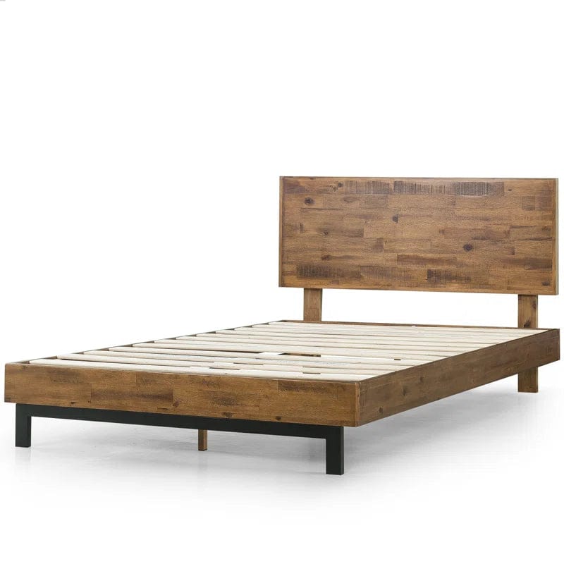 Fillmore Rustic Bed Frame with Adjustable Headboard