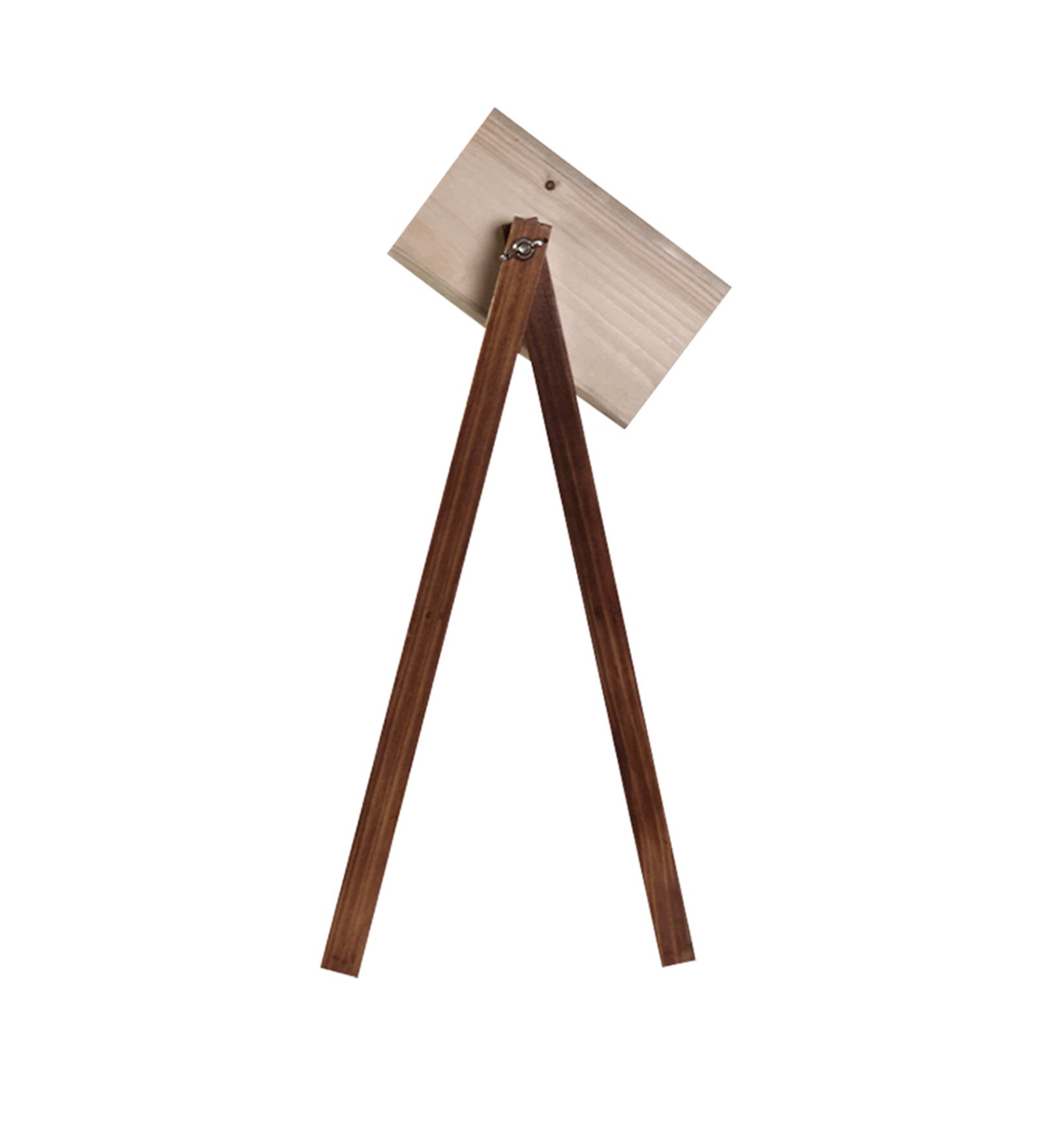 Focal Brown Wooden Table Lamp with Beige Wooden Lampshade (BULB NOT INCLUDED)