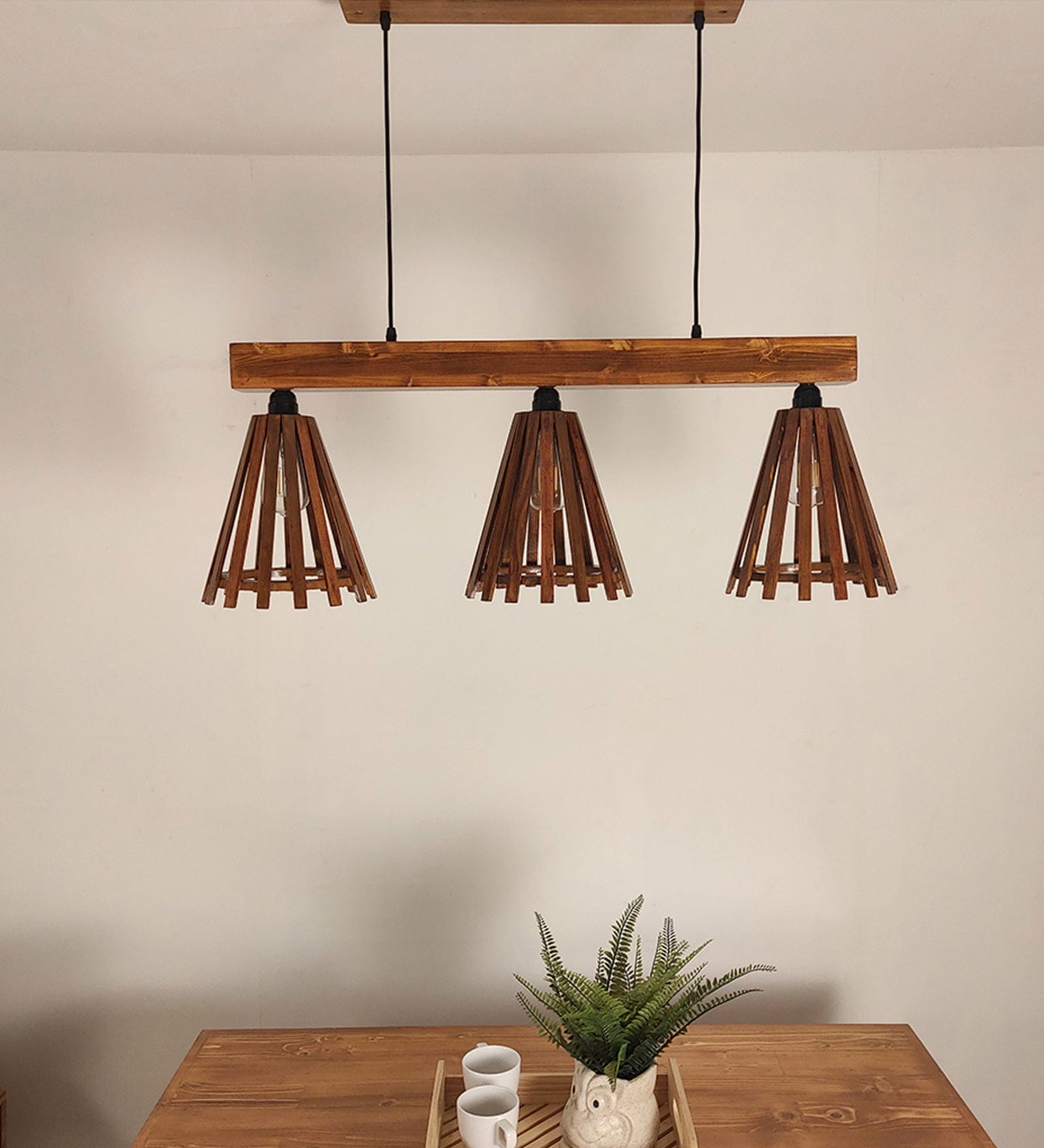 Funnel Brown 3 Series Hanging Lamp (BULB NOT INCLUDED)