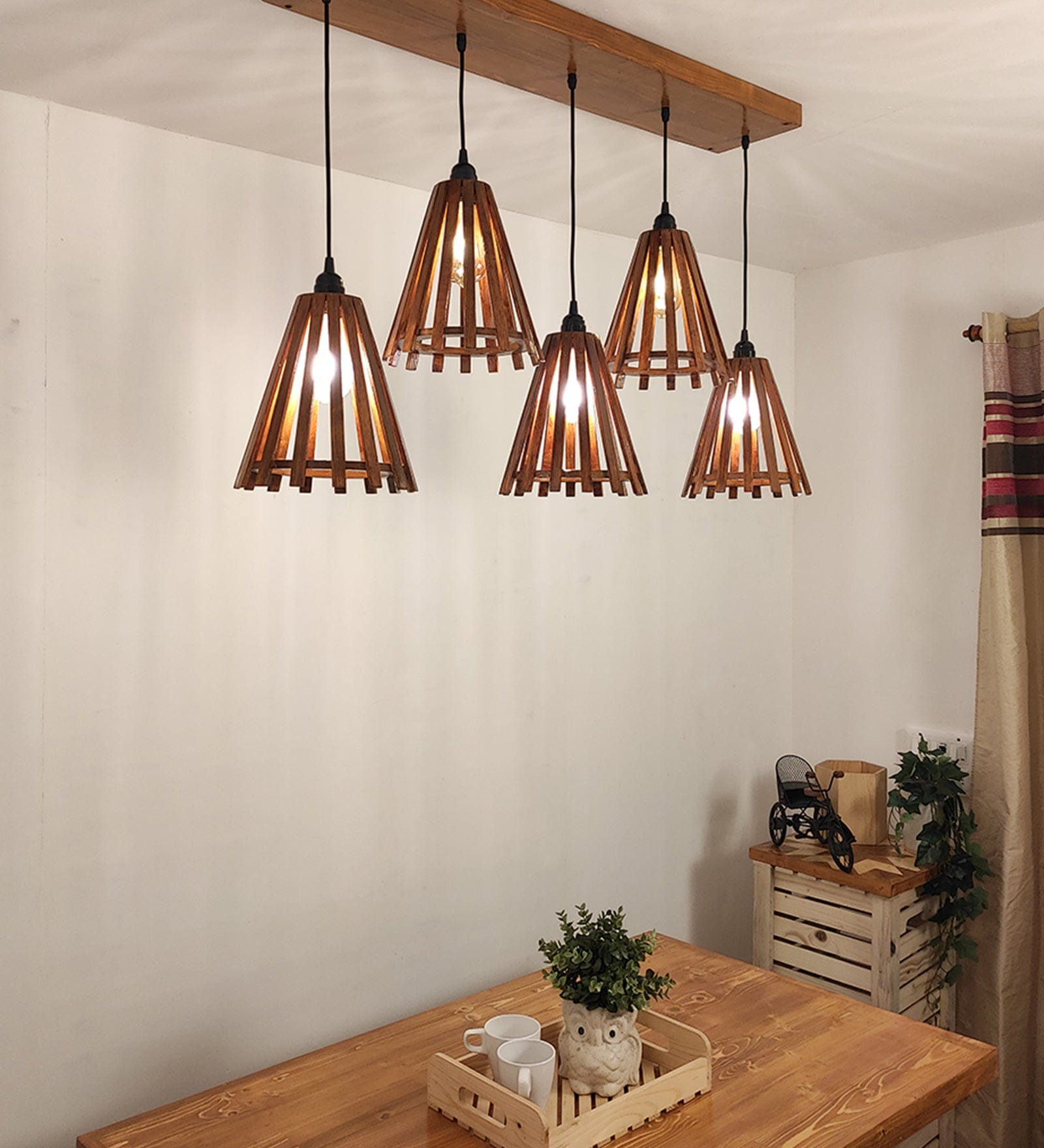 Funnel Brown 5 Series Hanging Lamp (BULB NOT INCLUDED)