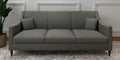 Fabric 3 Seater Sofa In Steel Grey Color