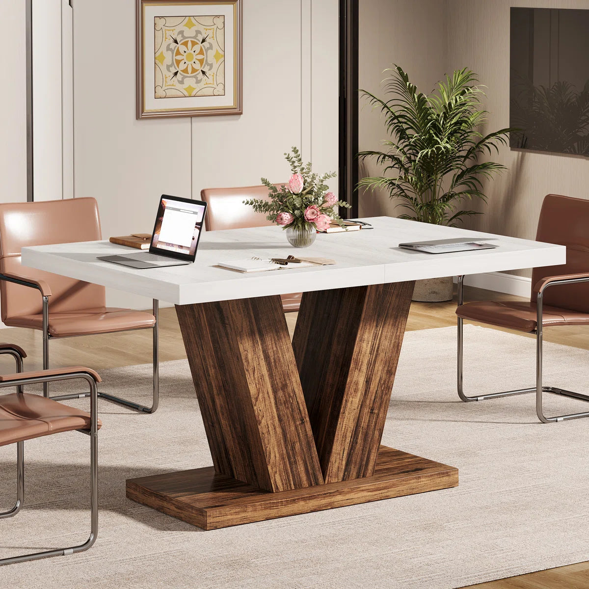 Gardina 47'' Small Conference Meeting Table-OUCH CART 