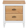 Oliver  2 Drawer Bedside Table