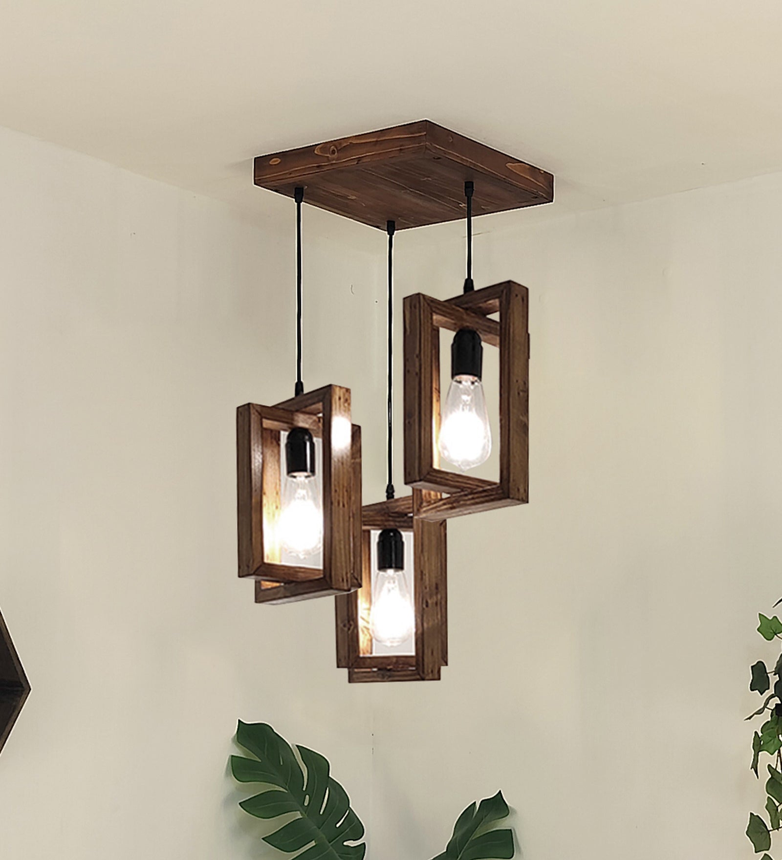 Gyro Brown Cluster Hanging Lamp (BULB NOT INCLUDED)