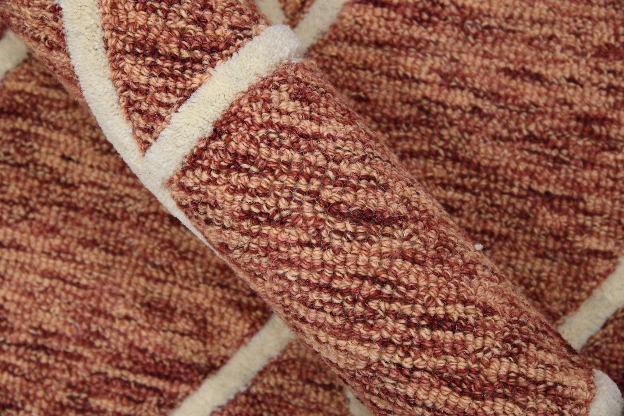 Rust Wool Vista 5x8 Feet  Hand-Tufted Carpet - Rug
