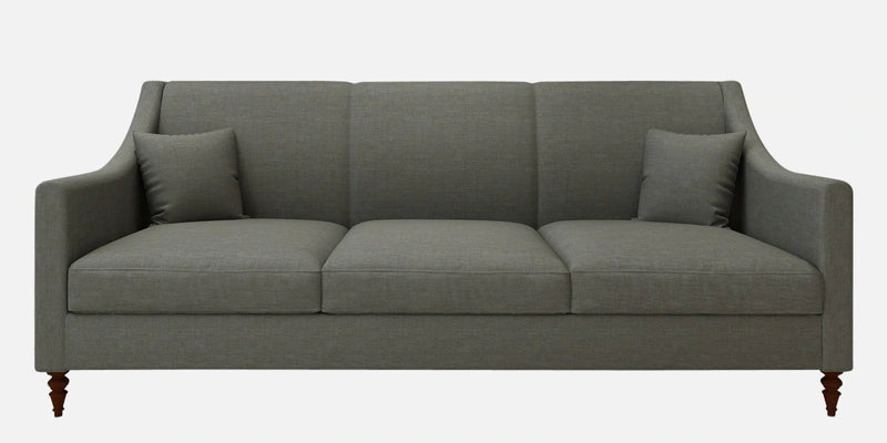 Fabric 3 Seater Sofa In Steel Grey Color