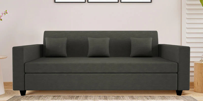 Fabric 3 Seater Sofa In Grey Colour
