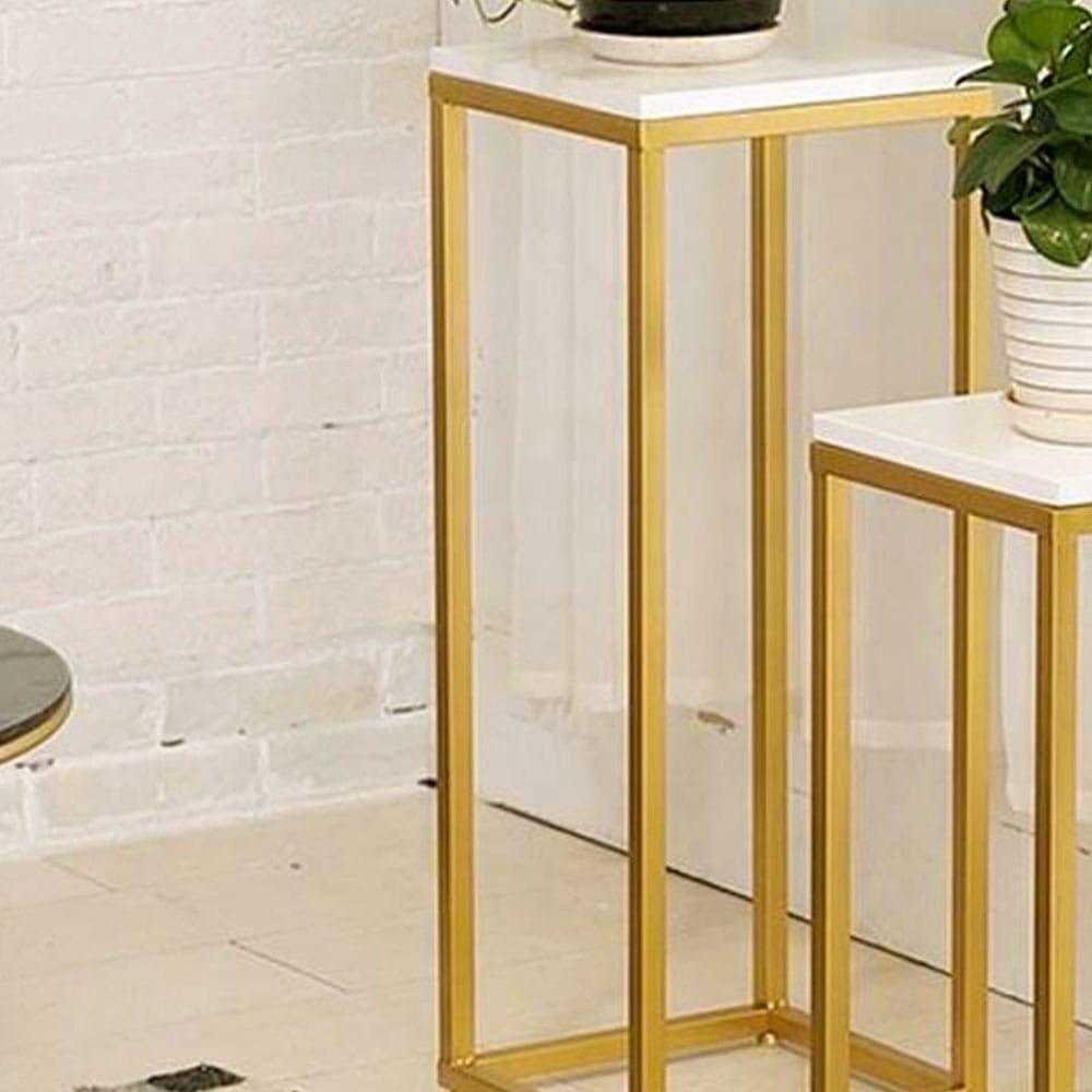 MODERN SQUARE TOP POT STAND