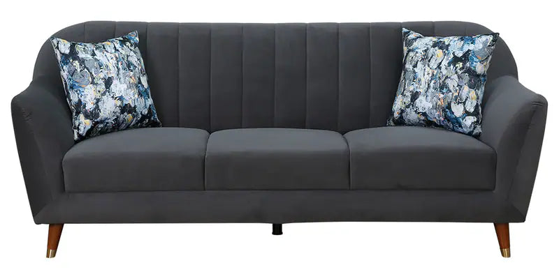 Fabric 3 Seater Sofa in Grey Colour