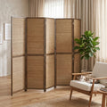 Ouch Cart 4 Panel Bamboo Room Divider Screen