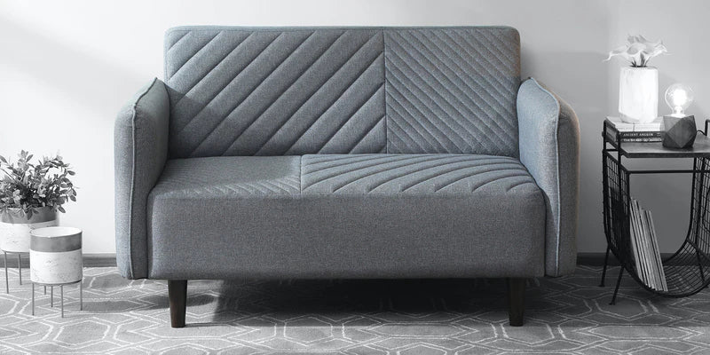 Fabric 2 Seater Sofa in Slate Grey Colour