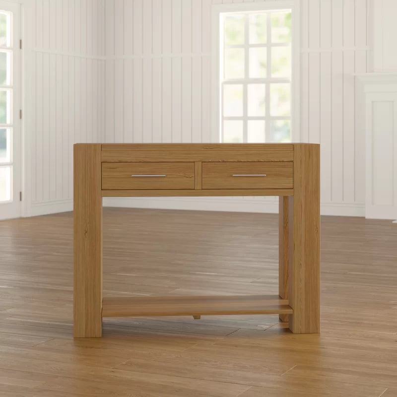 Una  Solid Wood Console Table