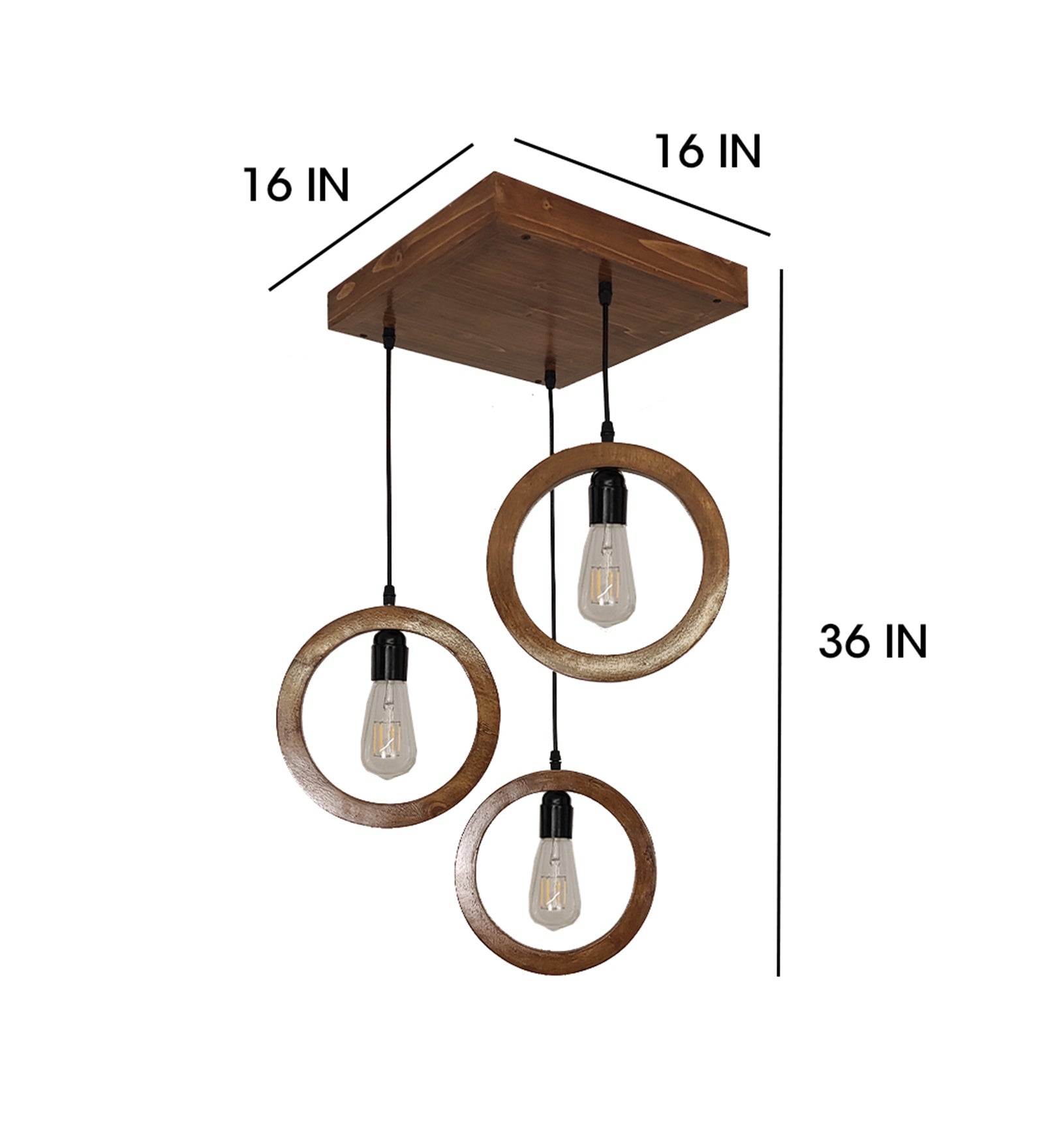 Halo Brown Cluster Hanging Lamp (BULB NOT INCLUDED)