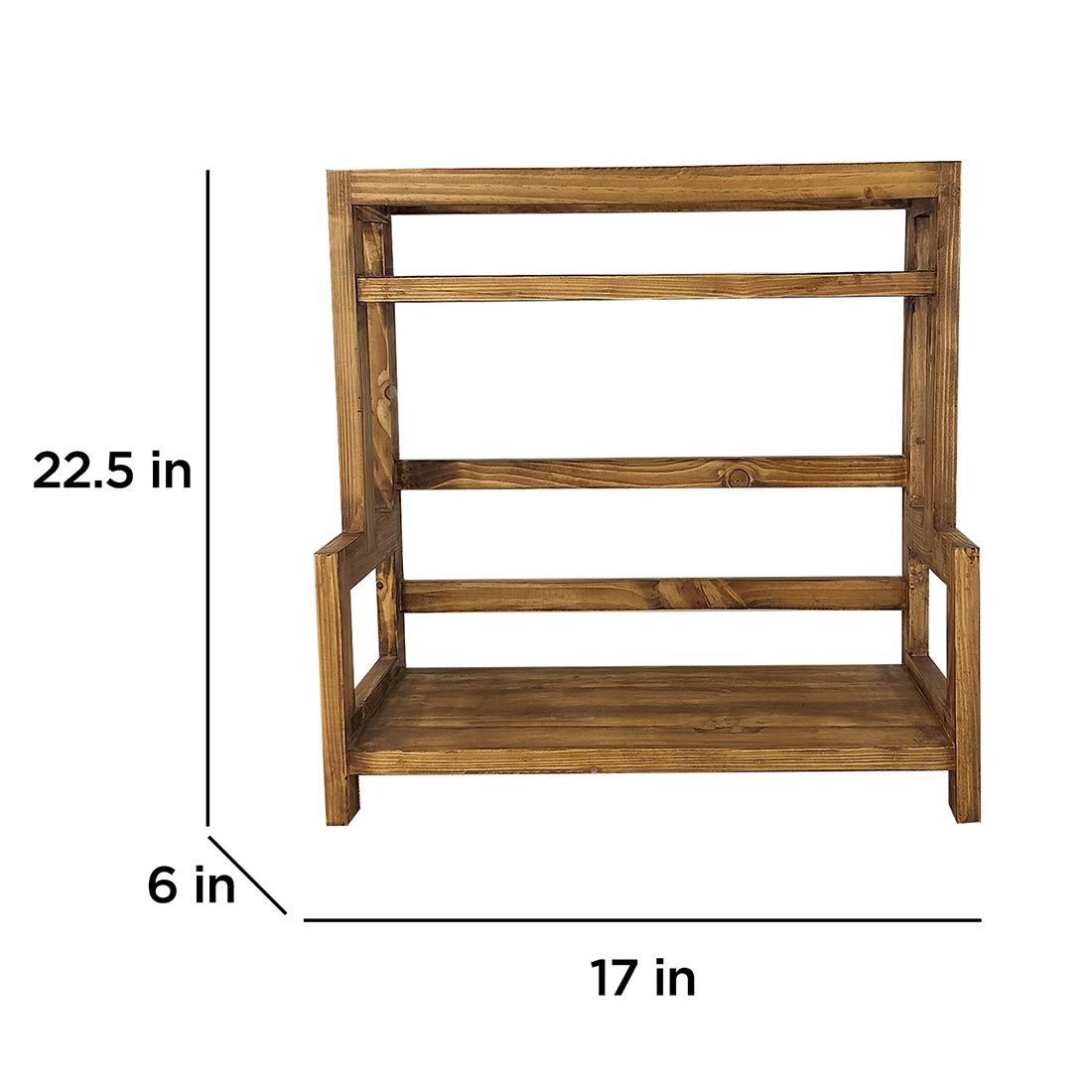 Hannah Wooden Kitchen Countertop Organiser-OUCH CART | Kitchen rack
