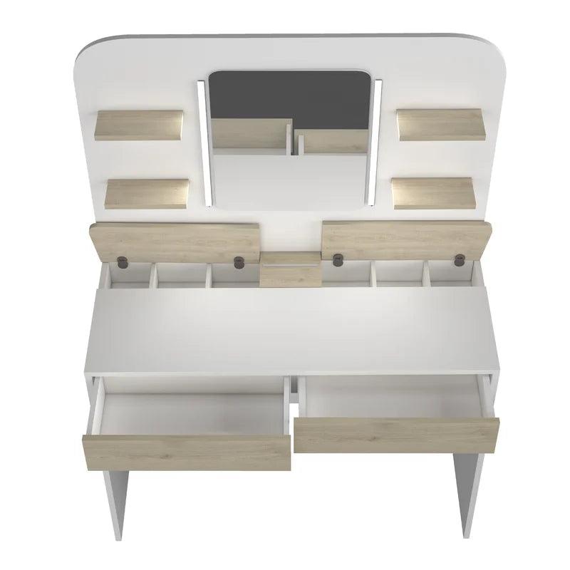 Alvaro Dressing Table with Mirror - Ouch Cart 