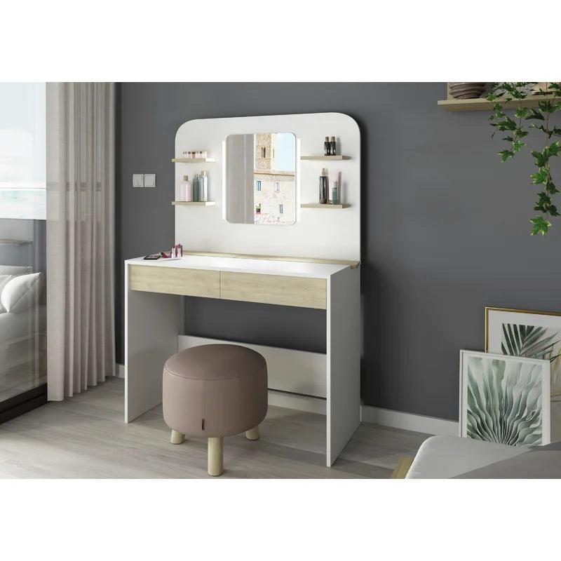 Alvaro Dressing Table with Mirror - Ouch Cart 