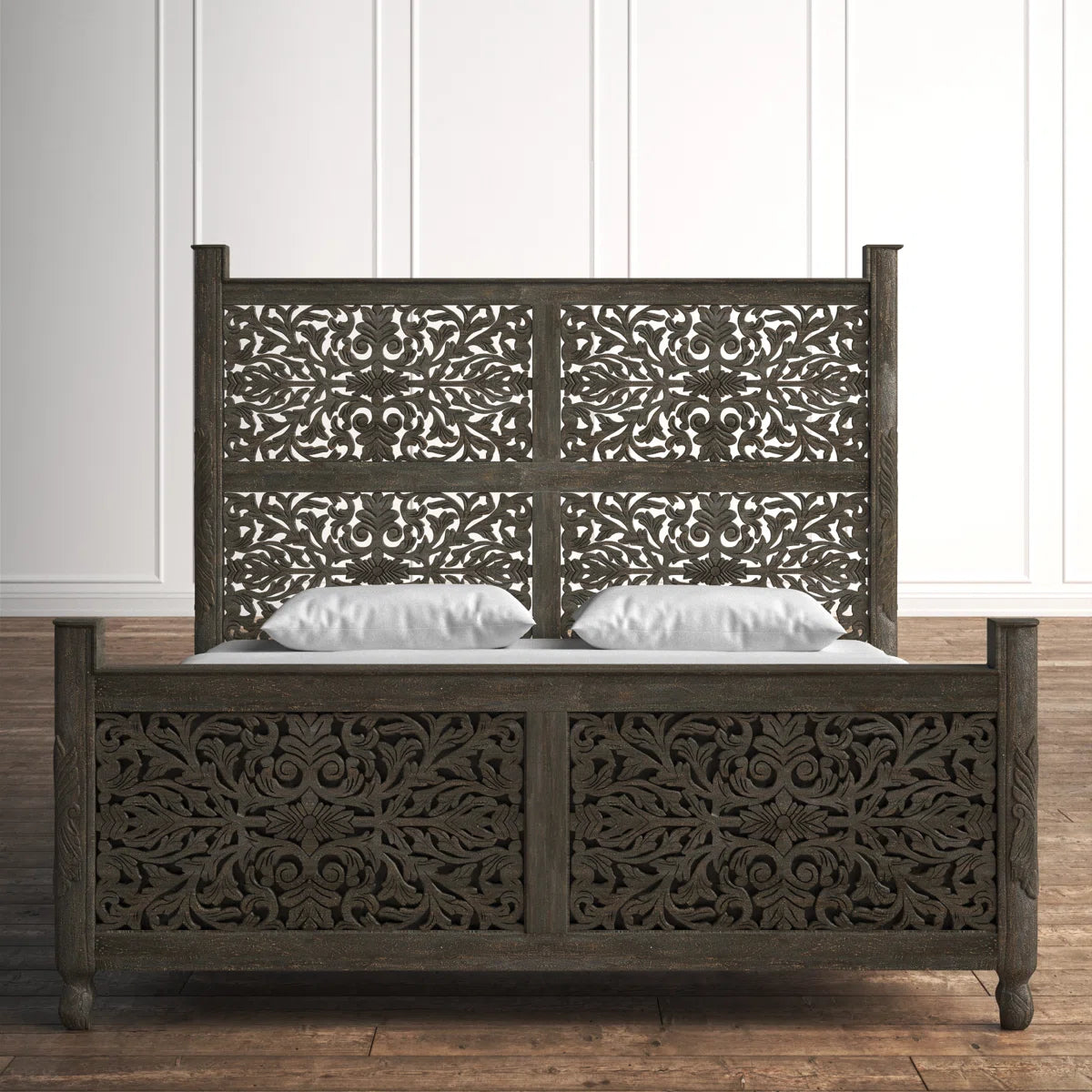 Harleen Solid Wood Standard Bed - OUCH CART | Bed