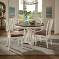 "Classic 5-Piece Pedestal Dining Set: Sophisticated Design for Every Meal"