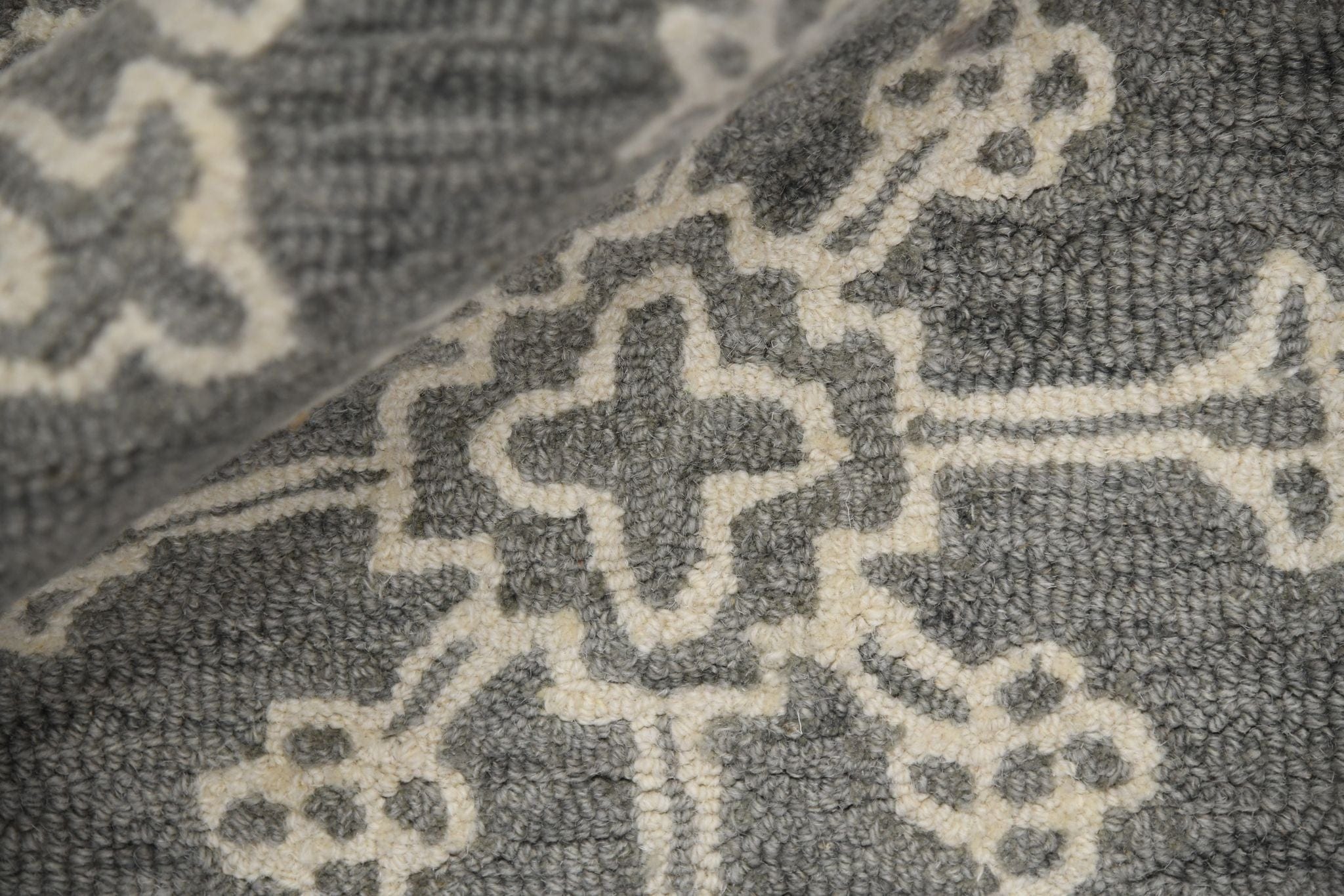 Shale Gray Wool Boston 4x6 Feet  Hand-Tufted Carpet - Rug